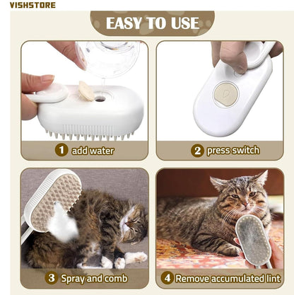New Stock of Steam Brush for Dog and Cat